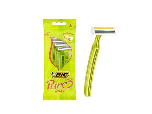 RASOI BIC 4PZ PURE LADY 3 LAME  CON ALOE - immagine 4