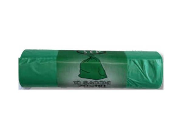 SACCO RIFIUTI 70x110CM 10PZ VERDE