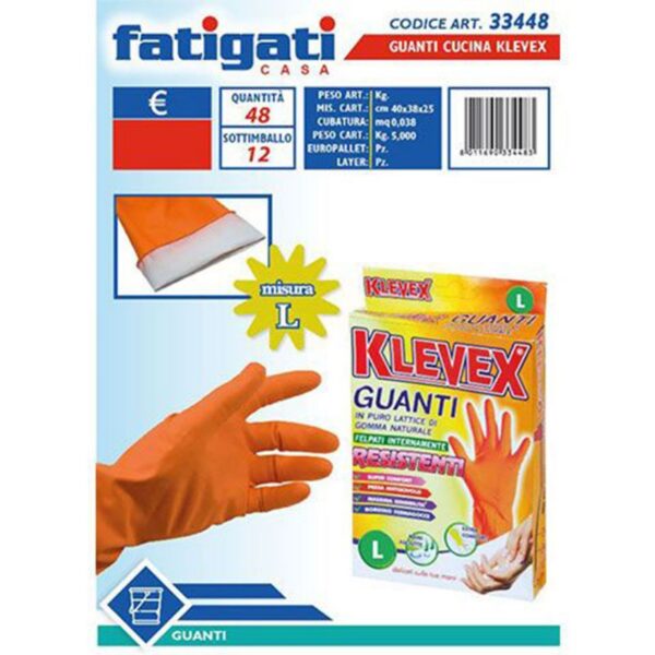 GUANTI CUCINA FELPATI KLEVEX MIS.L - immagine 2