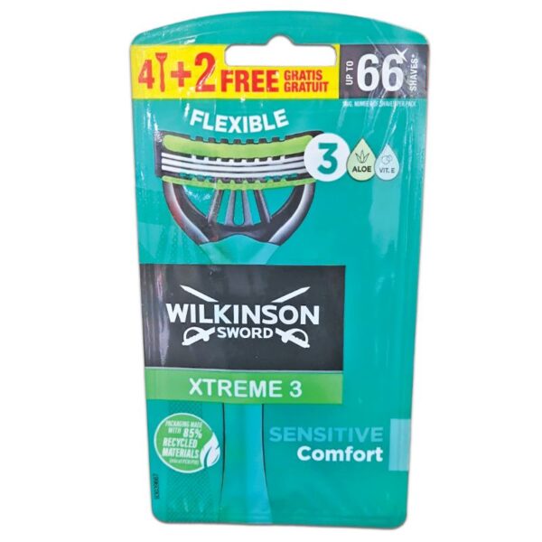 RASOI WILKINSON SWORD X6PZ EXTREME 3 SENSITIVE COMFORT