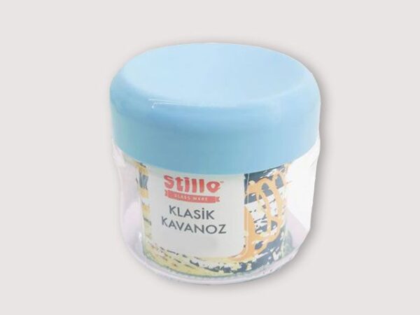 BARATTOLO VETRO CON TAPPO COLOR 330CC - immagine 2