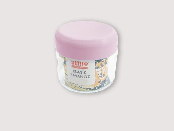 BARATTOLO VETRO CON TAPPO COLOR 330CC - immagine 3