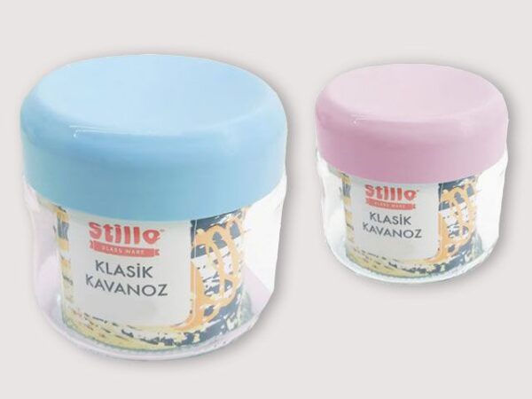 BARATTOLO VETRO CON TAPPO COLOR 330CC - immagine 4