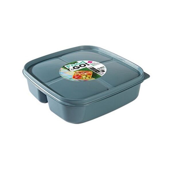 CONTENITORE 3 SCOMPARTI FOOD&GO QUADRATO COLORI ASSORTITI - immagine 3