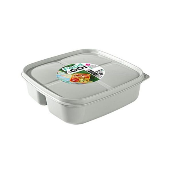 CONTENITORE 3 SCOMPARTI FOOD&GO QUADRATO COLORI ASSORTITI - immagine 4