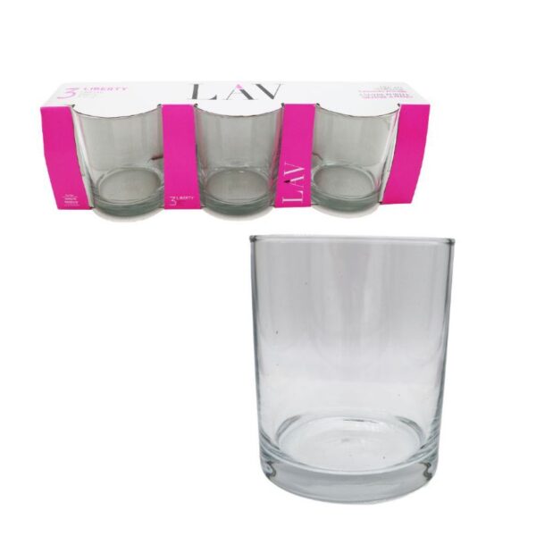 BICCHIERE TUMBLER 3PZ 280CC