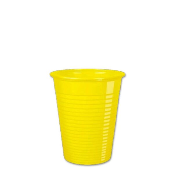 BICCHIERI ACQUA 200CC 50PZ SETAHOME  MONOUSO GIALLI - immagine 2