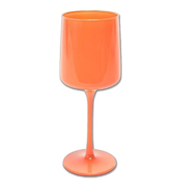 CALICI ELEGANT 3PZ 320ML IN VETRO VENICE ARANCIO OPACO - immagine 2