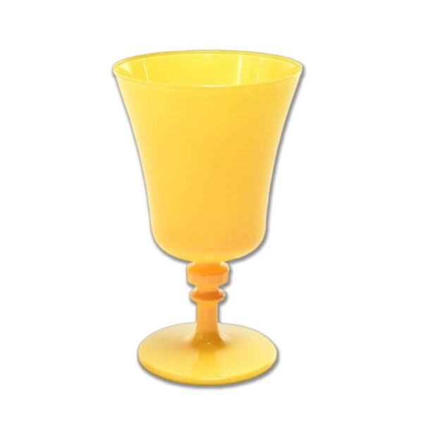 CALICI ELEGANT 3PZ 280ML IN VETRO ROME GIALLO OPACO - immagine 2