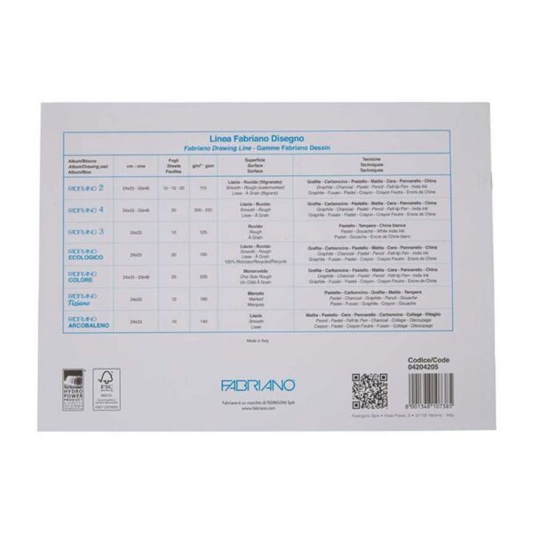 ALBUM DISEGNO FABRIANO F2 10FF LISCIO 24X33 - immagine 3