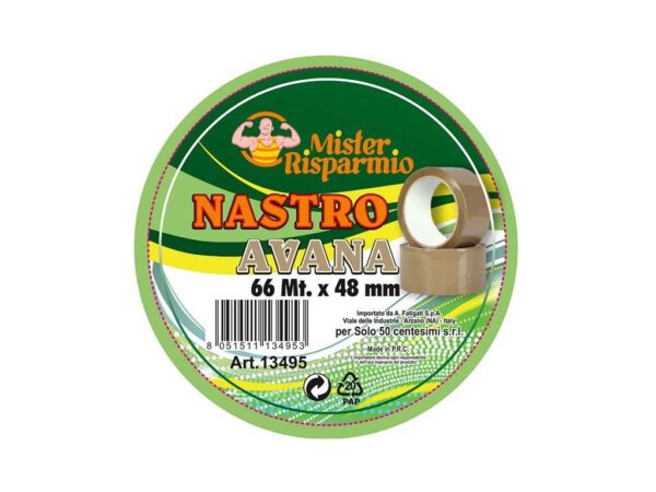 NASTRO MISTER RISPARMIO 48MM 66MT AVANA