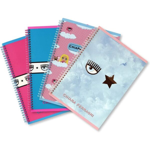 QUADERNO MAXI 20+1 CHIARA FERRAGNI 5M 80GR SPIRAL ASSORTITO
