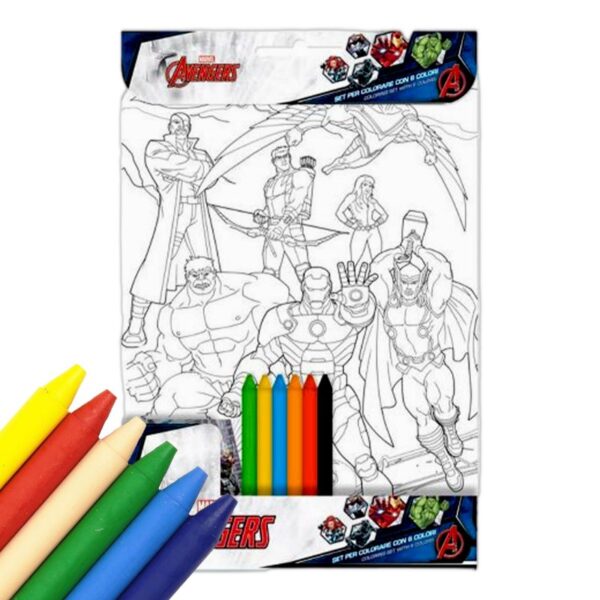 ALBUM CON COLORI 20X29X2 AVENGERS