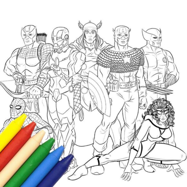 ALBUM CON COLORI 20X29X2 AVENGERS - immagine 3