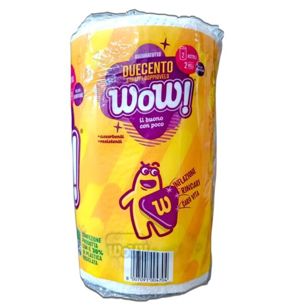 ASCIUGATUTTO WOW 2 ROTOLI 2 VELI - immagine 3
