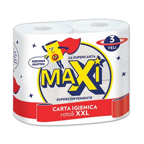 CARTA IGIENICA MAXI 4ROT 3V XXL