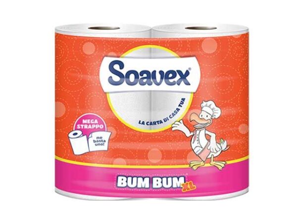 ASCIUGATUTTO SOAVEX BUM BUM 2 ROTOLI XL