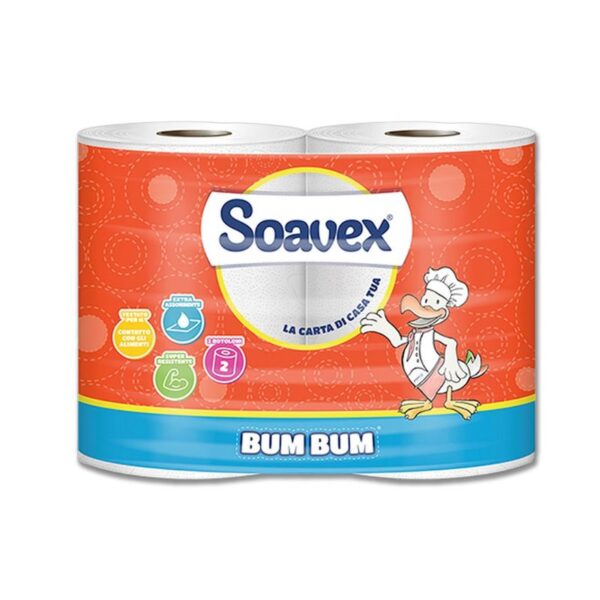 ASCIUGATUTTO SOAVEX BUM BUM 2 ROTOLI