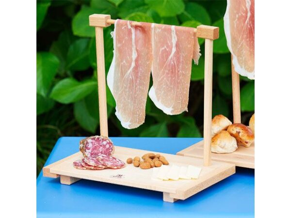TAGLIERE IN LEGNO CON SUPPORTO AFFETTATI - immagine 2