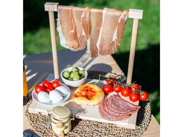 TAGLIERE IN LEGNO CON SUPPORTO AFFETTATI - immagine 3