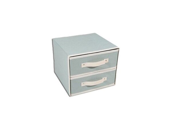 ORGANIZER SHABBY 2CASSETTI 30X30X25CM - immagine 3