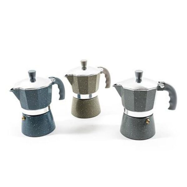 CAFFETTIERA MOKA 3TZ STONE ALLUMINIO
