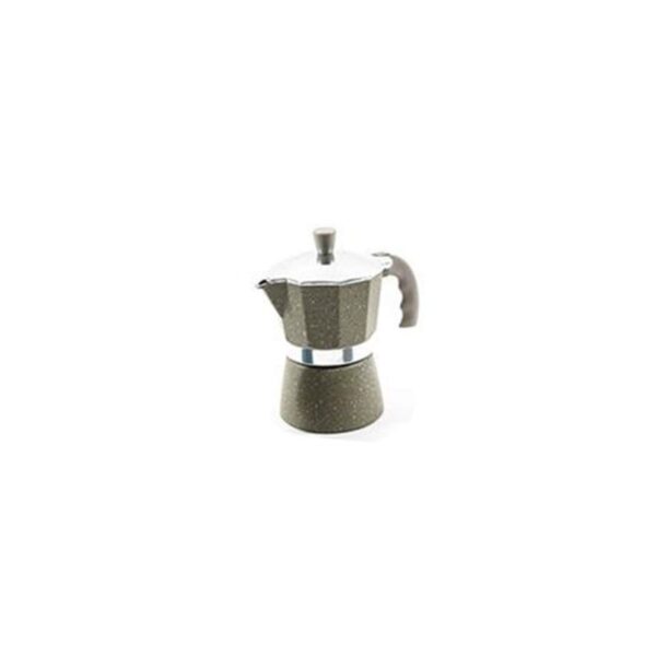 CAFFETTIERA MOKA 3TZ STONE ALLUMINIO - immagine 3