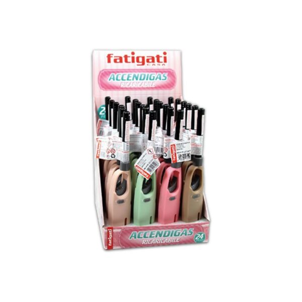 ACCENDIGAS FATIGATI COLORI ASSORTITI - immagine 2