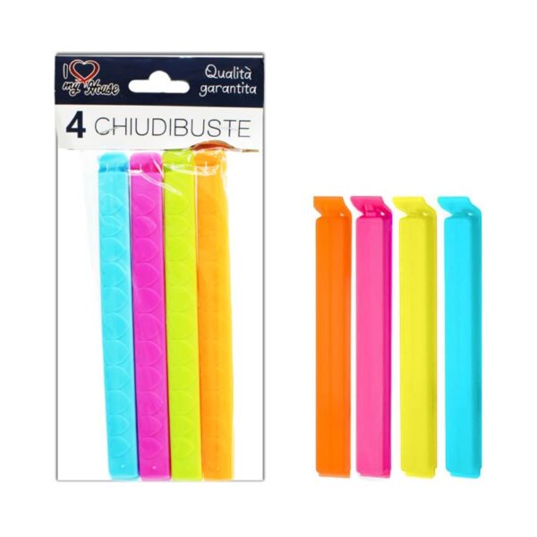 PINZE CHIUDI BUSTE 4PZ