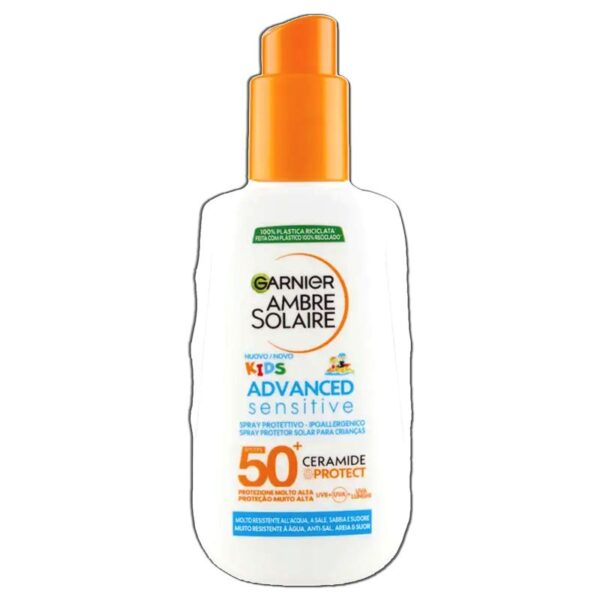 PROTEZIONE SOLARE GARNIER AMBRE SOLAIRE KIDS ADVANCED SENSITIVE SPF50+ 150ML