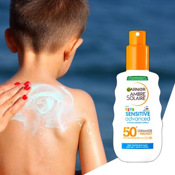 PROTEZIONE SOLARE GARNIER AMBRE SOLAIRE KIDS ADVANCED SENSITIVE SPF50+ 150ML - immagine 2