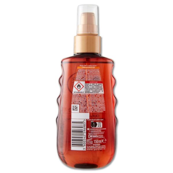 OLIO ABBRONZANTE GARNIER AMBRE SOLAIRE SPF15 150ML ABBRONZATURA DORATA - immagine 3