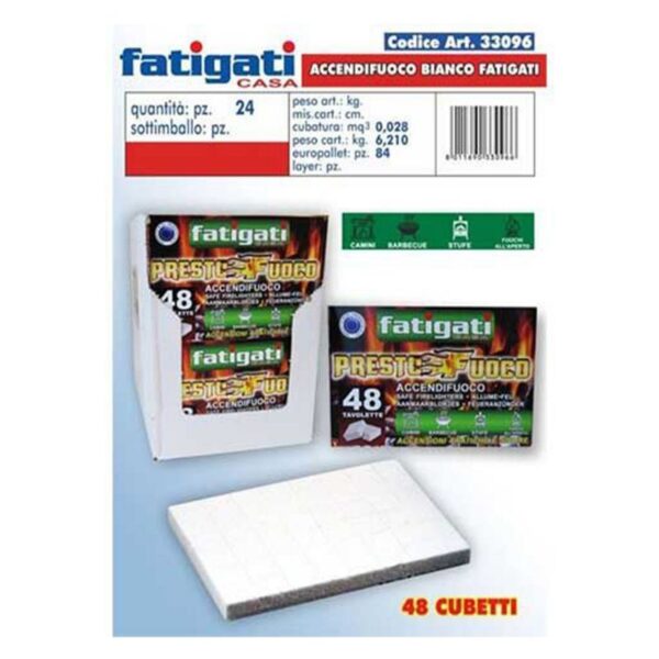 ACCENDIFUOCO FATIGATI 48PZ BIANCO - immagine 3