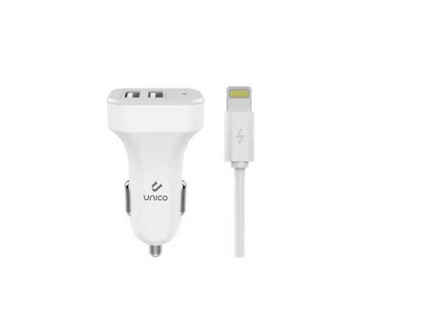 SPINA 2 PORTE USB AUTO IPHONE CON CAVO - immagine 2