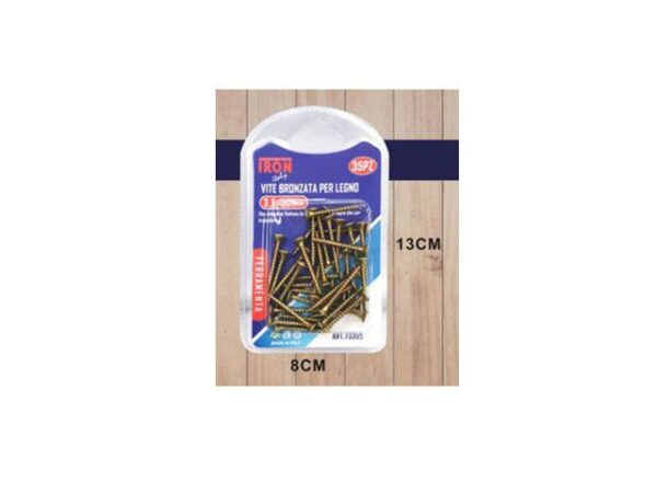 VITI BRONZATE PER LEGNO 3,5X30 PZ35 - immagine 3