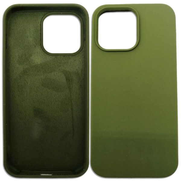 COVER 63 IPHONE 14 PRO VERDE IN SILICONE - immagine 2