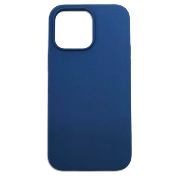 COVER 20 IPHONE 14 PRO MAX BLU IN  SILICONE - immagine 4