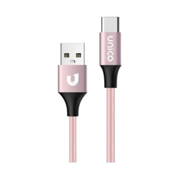 CAVO USB TO TYPE C ALLUMINIO 1MT ROSA GOLD - immagine 4