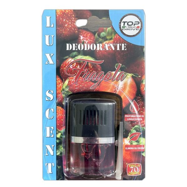 DEODORANTE AUTO BOTTIGLINA LUX SCENT FRAGOLA - immagine 2