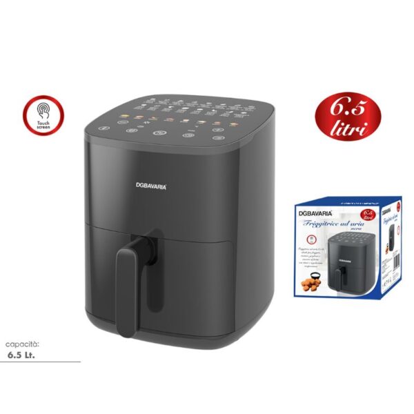 FRIGGITRICE AD ARIA DGBAVARIA 6,5L NERA - immagine 3