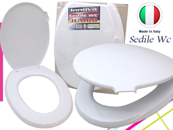 SEDILE WC BIANCO IN PLASTICA