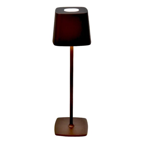 LAMPADA DA TAVOLO IN METALLO 11X38CM NERA CON LUCI LED