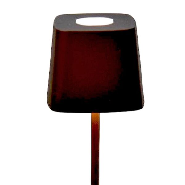 LAMPADA DA TAVOLO IN METALLO 11X38CM NERA CON LUCI LED - immagine 2