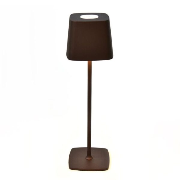 LAMPADA DA TAVOLO IN METALLO 11X38CM NERA CON LUCI LED - immagine 3