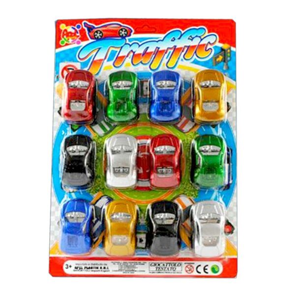 GIOCO AUTO METAL 12PZ RETROCARICA