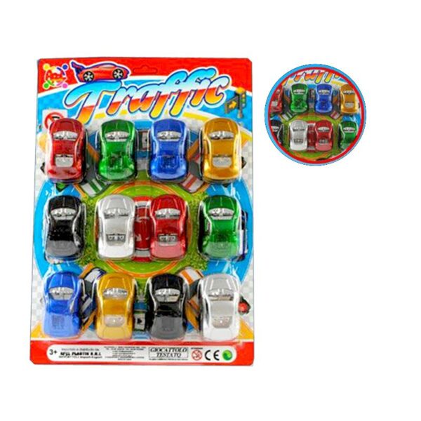 GIOCO AUTO METAL 12PZ RETROCARICA - immagine 2