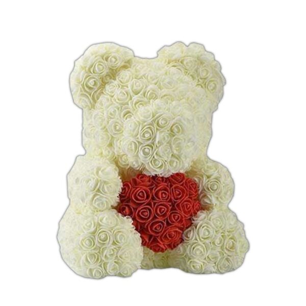 PELUCHE ORSO CREMA CON CUORE 25CM