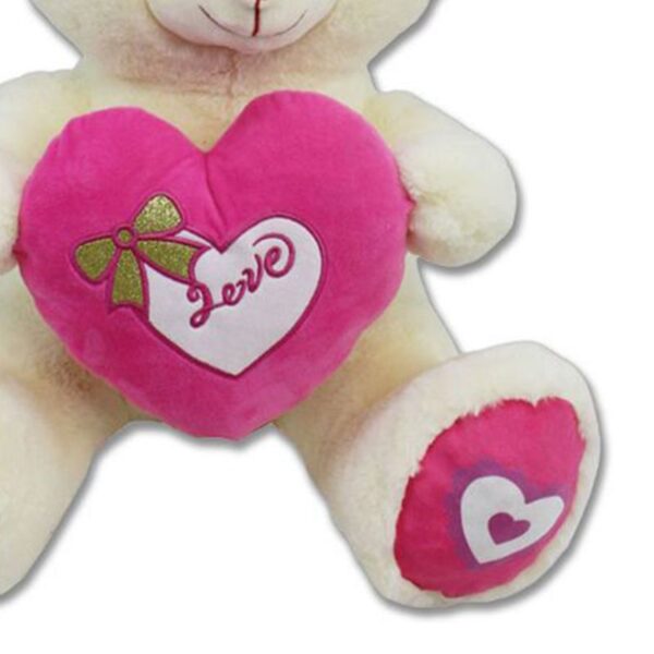 PELUCHE ORSO CON CAPPELLO E CUORE 55CM - immagine 2