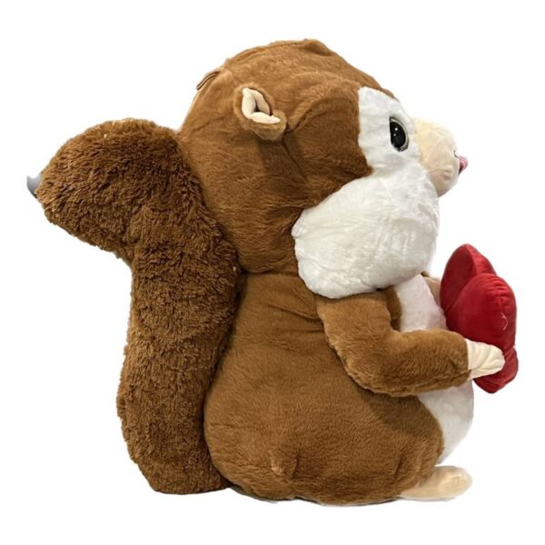 PELUCHE SCOIATTOLO CON CUORE 55CM - immagine 2