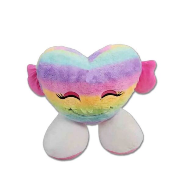 PELUCHE CUORE CON PIEDI 55CM MULTICOLOR